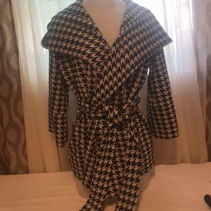 Women’s Xtaren Houndstooth Coat Jacket Size large